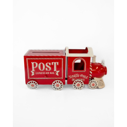North Pole Post Truck Red