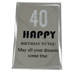 Happy 40th Birthday Plaque