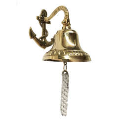 Brass Anchor Wall Bell 180mm