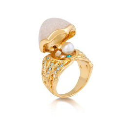 The Little Mermaid Pearl Ring DYR0107-8