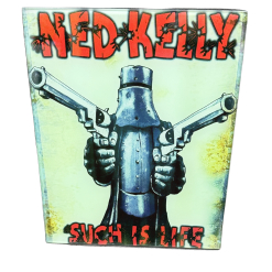 Ned Kelly Glass Plaque