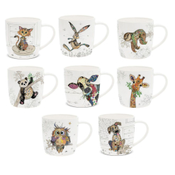 Bug Art Xmas Kooks Mug