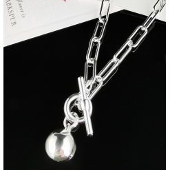 Silver Chain Necklace Fashion Jewellery