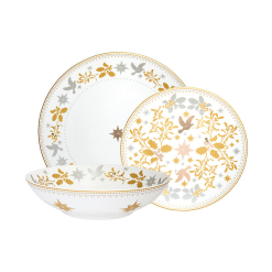 White Christmas Coupe Dinner Set 12pc Gift Boxed
