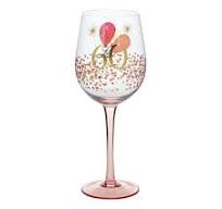 Rush Birthday Ladies Wine Glass 60th