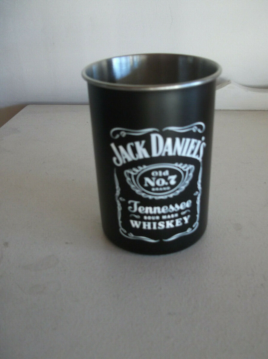 Jack Daniels Whiskey new 450ml home brew bar pub stainless steel drink cup mug