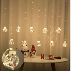 Old Man Snowman Christmas Hanging Lights