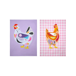 Pete Cromer Barn Friends Tea Towel Set of 2