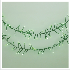 500 LED Connectable Cluster String Light Green