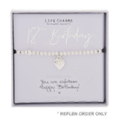 Life Charms Bracelet 18th Birthday