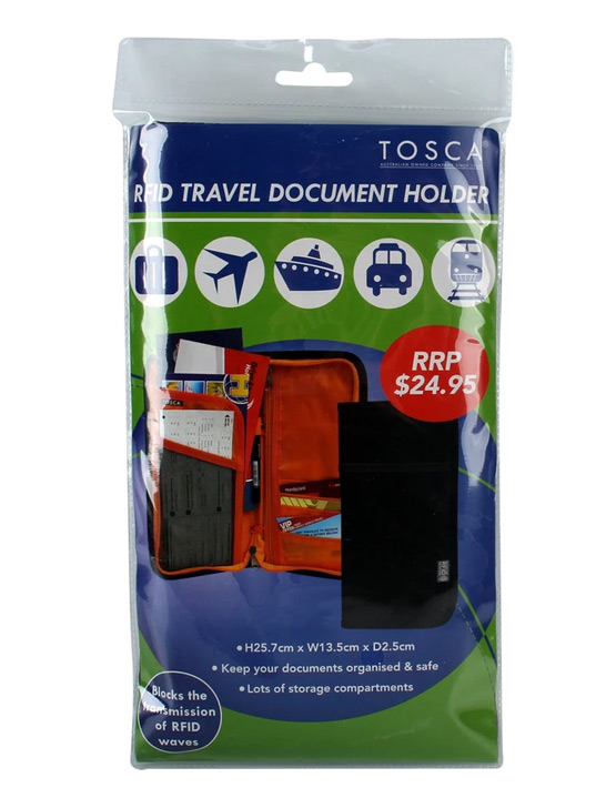 RFID Travel Document Holder