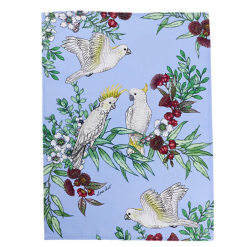 MW Eloise Short Native Grace Yellow Crested Cockatoo Tea Towel 50x70cm
