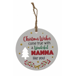 Nanna Xmas Plaque