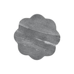 Coaster Collective Scallop Marble Coaster 11.5cm Charcoal