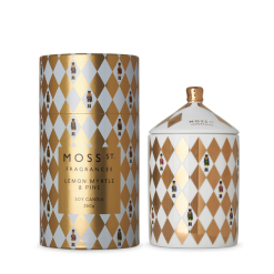 Ceramic  Large Candle 360g - Lemon Myrtle & Pine