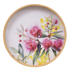 Native Blooms Round Serving Tray