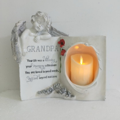 Grandpa Book Memorial Candle