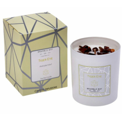 Crystal Infusions Tiger Eye Candle