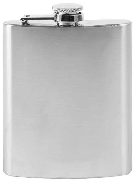 Hip flask Matte Silver
