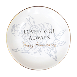 Anniversary Love You Always Trinket Plate