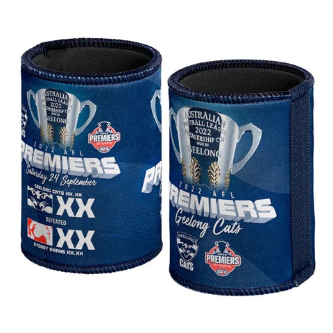 Geelong Cats 2022 Premiers Score Can Cooler PH1