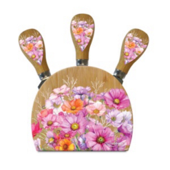 Magnetic Cheese Knife Block Wildflowers