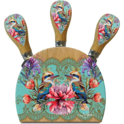 Magnetic Cheese knife Block Vintage Kookas
