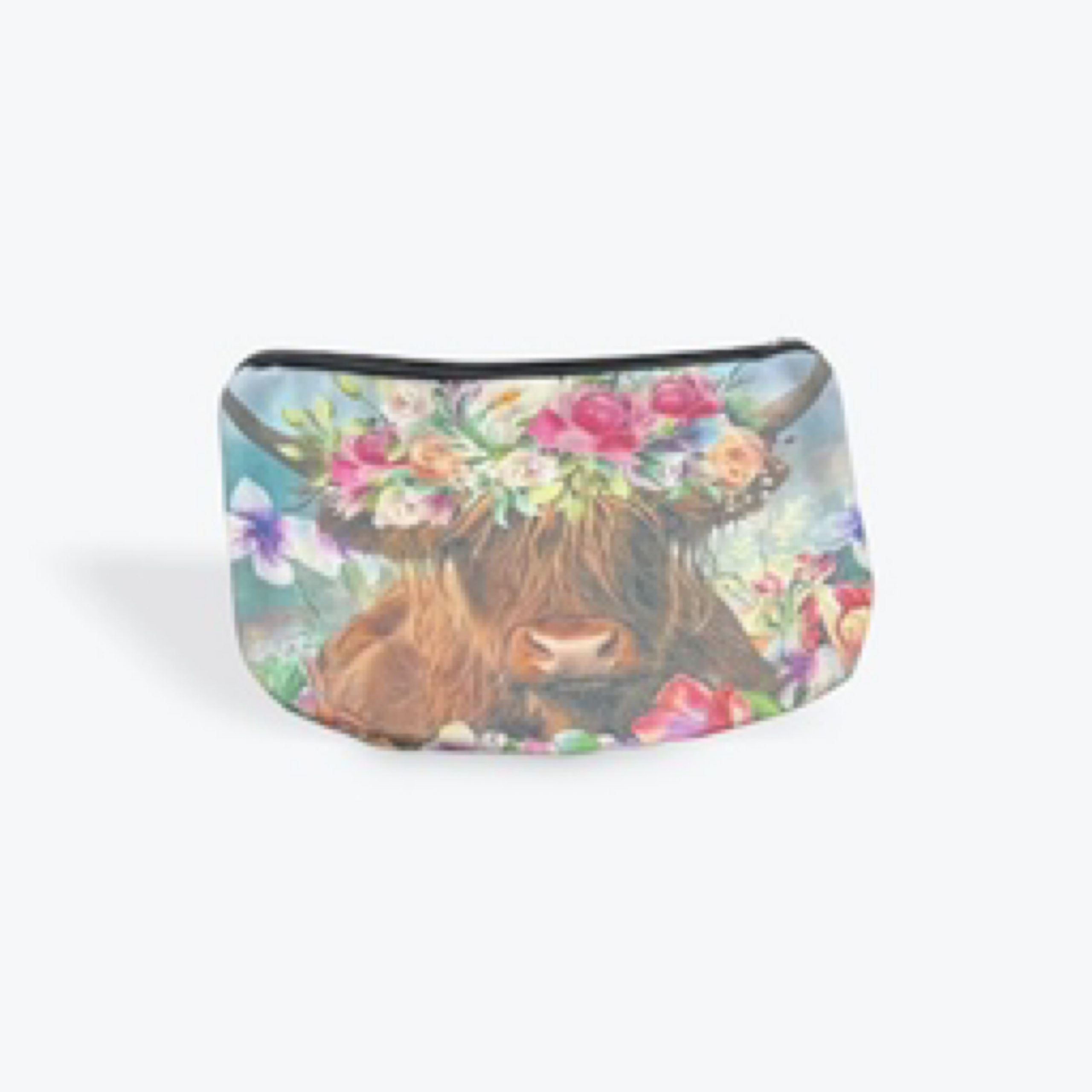 Highland Cow Make up Bag 25cm x 17cm