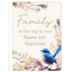 Mystical Blooms Epoxy Plaque 18x13cm - Family