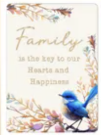 Mystical Blooms Epoxy Plaque 18x13cm - Family