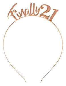 Finally 21st Birthday Headband