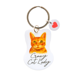 Pet Keyring Crazy cat Lady