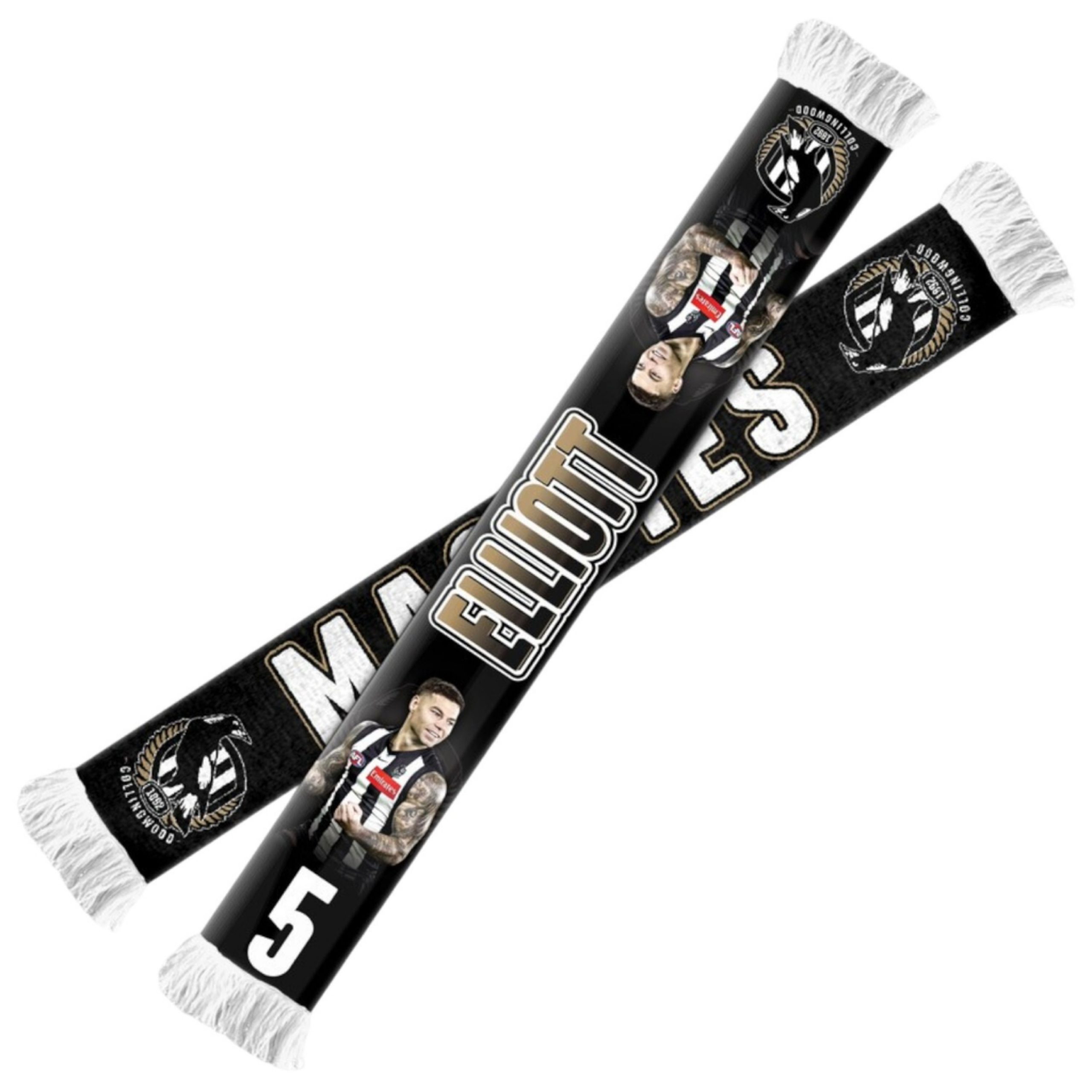 Collingwood Magpies Player Scarf Elliot
