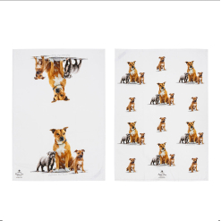 Puppy Love Staffy Terrier 2pk Kitchen Towel