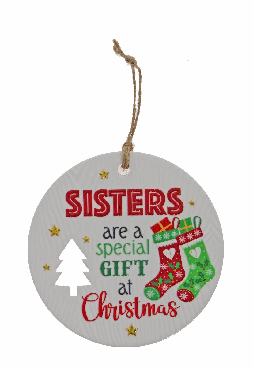 Sister Xmas Plaque