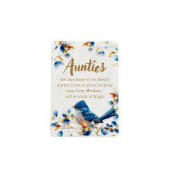 Blooming Bird Plaque - Aunty