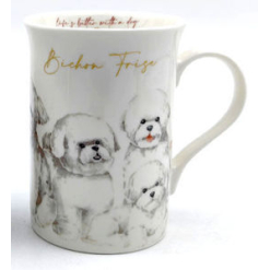 Muddy Paws Bichon Frise Mug