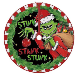 70cm Christmas Tree Skirt Stink Stank Stunk