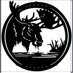 Moose Wall Art 50cm