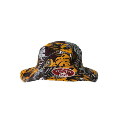 AFL Hawthorn Hawks Youths Tropical Reversible Bucket Hat