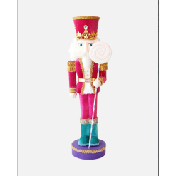 Christmas Nutcracker Red Pink Blue With LolliePop