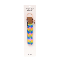 Teacher Diamond Fabric Lanyard