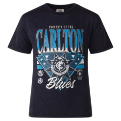AFL Youth '90s Graphic Tee Carlton