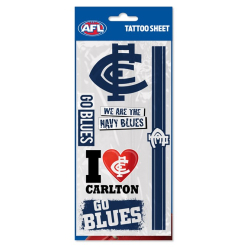 Carlton Blues Tattoo Sheet