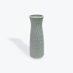 Aqua Plastic Vase 20cm