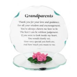 Grandparents Glass Plaque