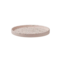 Livvi Terrazzo Round Serving Tray 26cm Blush Gift Boxed