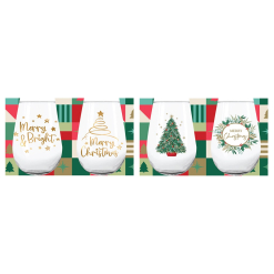 Christmas Wine Tumblers