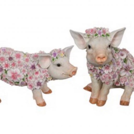 Floral Cute Piglet