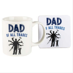 Dad Of All Trades Mug and Coaster Set